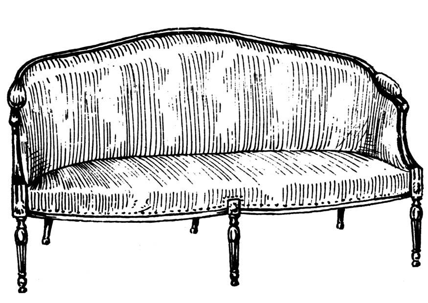 Desenho Para Colorir sofá - Imagens Grátis Para Imprimir - img 18845