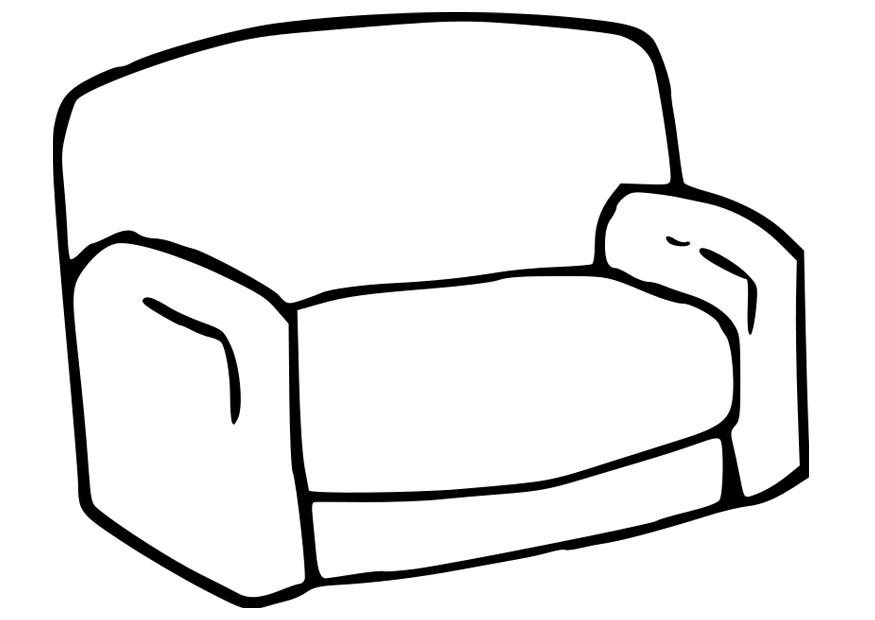 Desenho Para Colorir sofá - Imagens Grátis Para Imprimir - img 22781