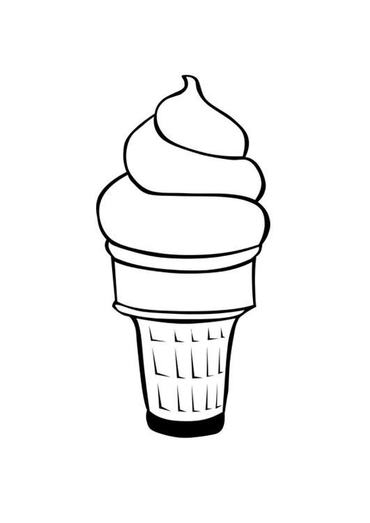 Desenho de Sorvete de sorvete para colorir