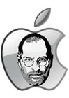 Página para colorir Steve Jobs - Apple