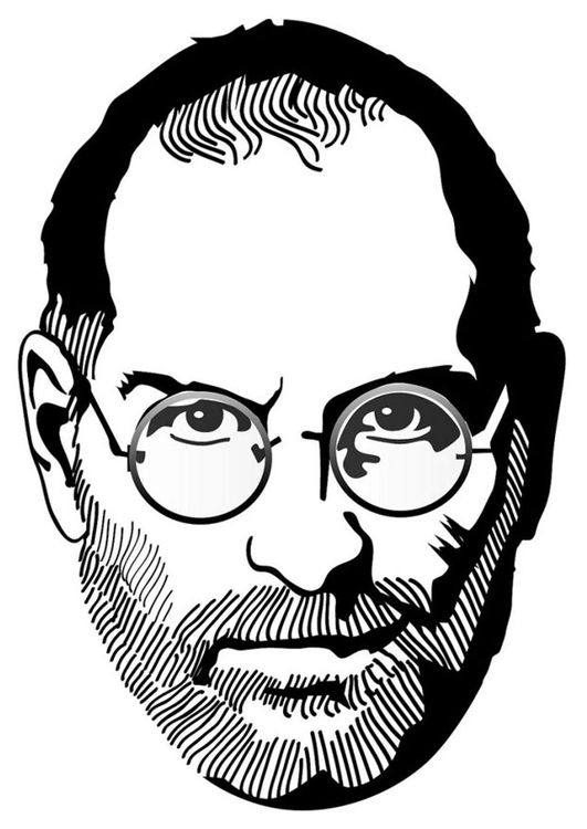 Página para colorir Steve Jobs