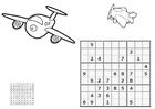 P�ginas para colorir sudoku - aviões 