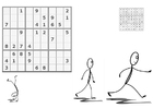 P�ginas para colorir sudoku - mover-se 