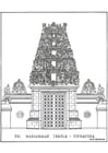 Página para colorir templo