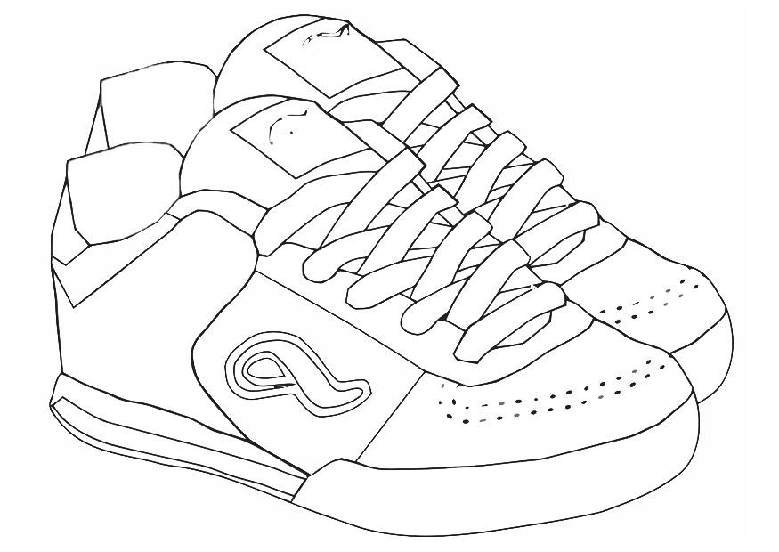 página para colorir tênis img 19418