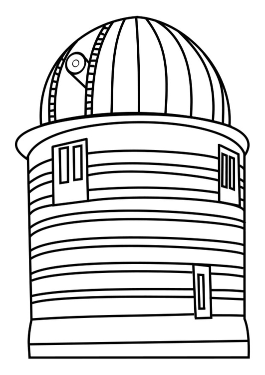 Página para colorir torre de observaÃ§Ã£o