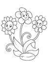 artesanato para crianças três flores