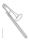 P�ginas para colorir trombone 