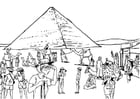 P�ginas para colorir turismo no Egito