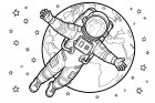 um astronauta no espaço