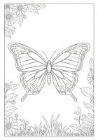 uma borboleta voa no jardim