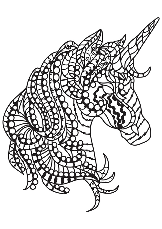 Página para colorir unicÃ³rnio