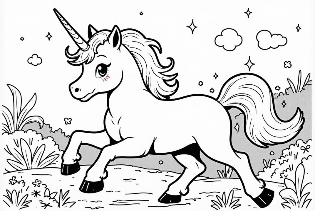 unicórnio na estrada