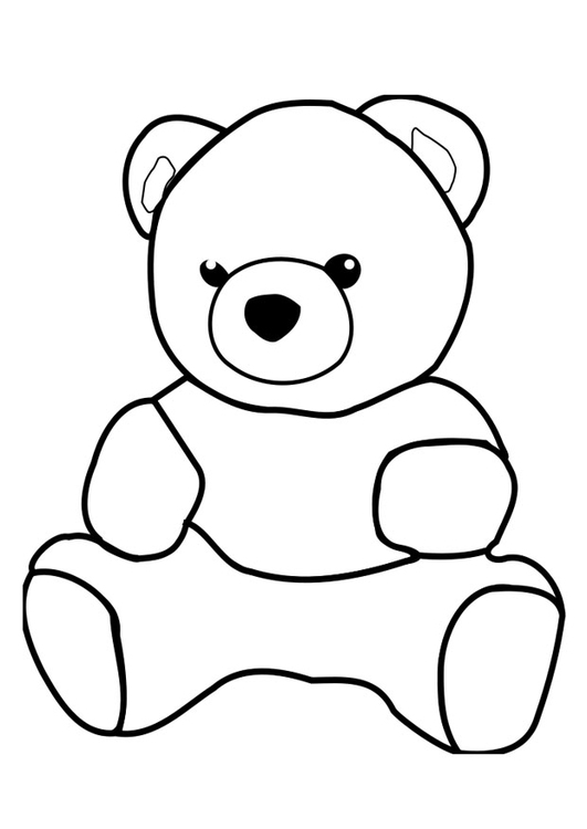 Imagem urso desenho colorir