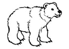 Página para colorir urso