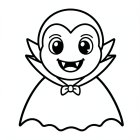 vampiro fofo de Halloween