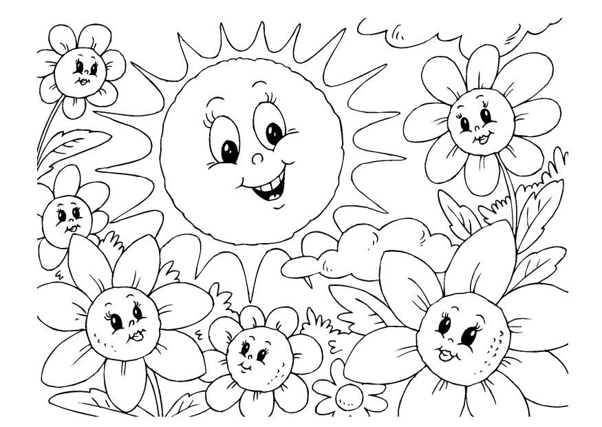 Desenhos sobre verão para colorir - Atividades Pedagógicas