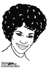 P�ginas para colorir Whitney Houston