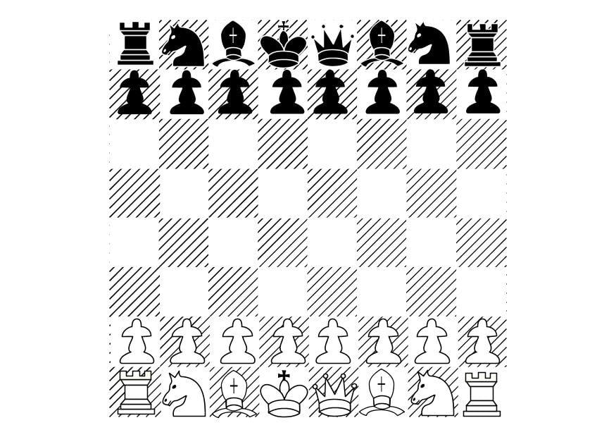 Desenho Para Colorir xadrez - Imagens Grátis Para Imprimir - img 10115
